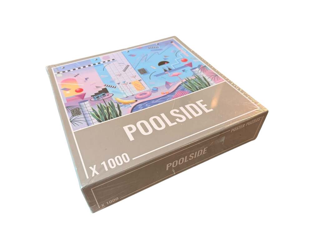 Cloudberries Poster Puzzles Poolside 1000 Piece Jigsaw Puzzle